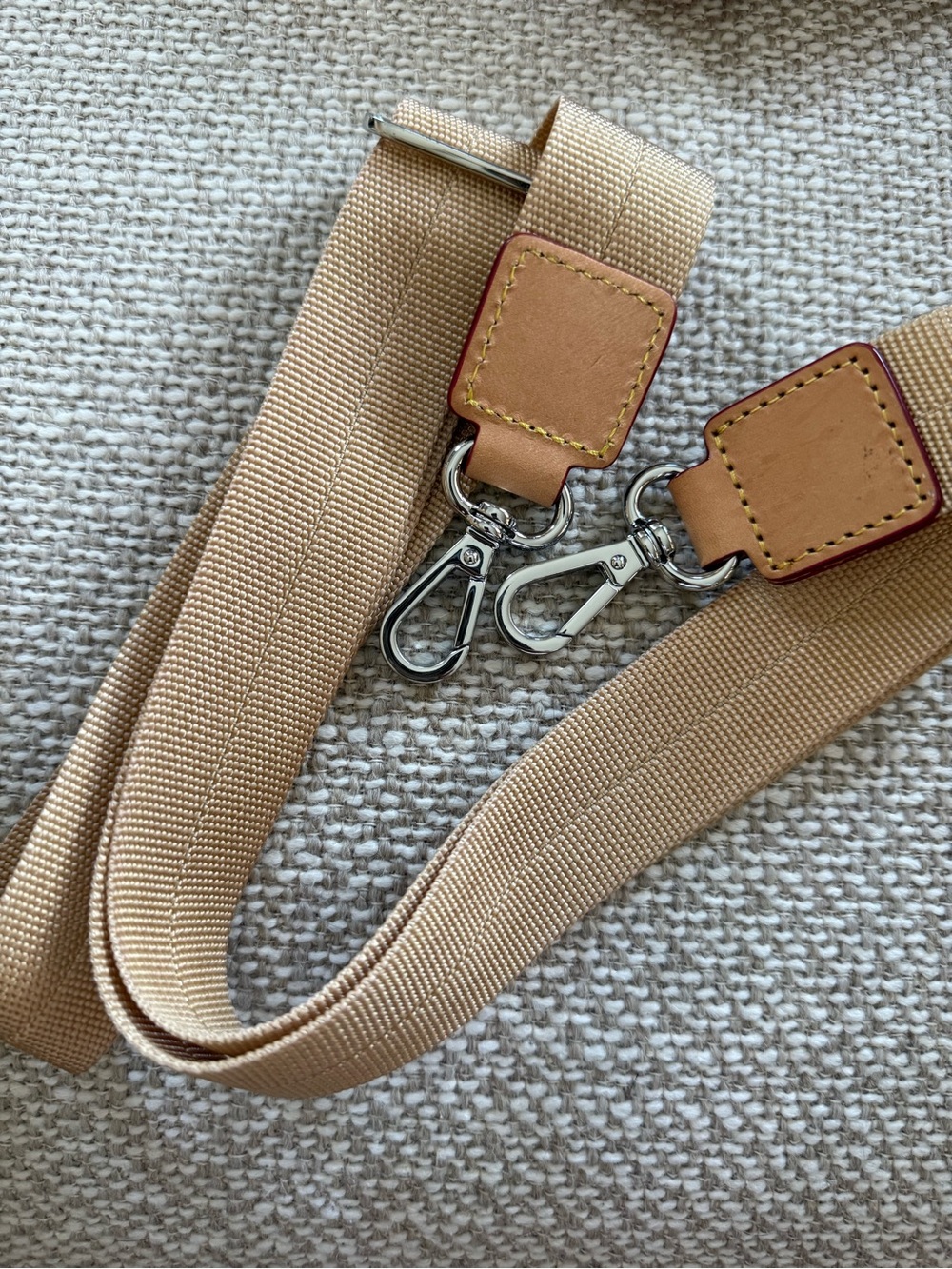 MZ Wallace Tan Woven Rafia Mini Tote with Leather Trim - Picture 6 of 6